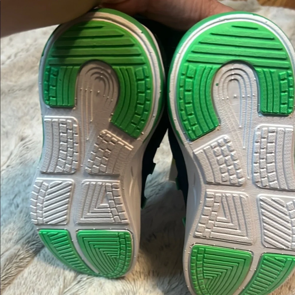 All in Motion Black and Green Sneakers for Active Lifestyle